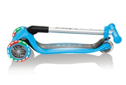 Самокат Globber PRIMO FOLDABLE LIGHTS голубой Самокат Globber PRIMO FOLDABLE LIGHTS голубой