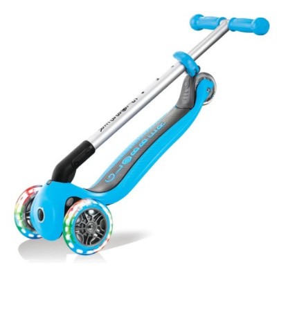 Самокат Globber PRIMO FOLDABLE LIGHTS голубой Самокат Globber PRIMO FOLDABLE LIGHTS голубой