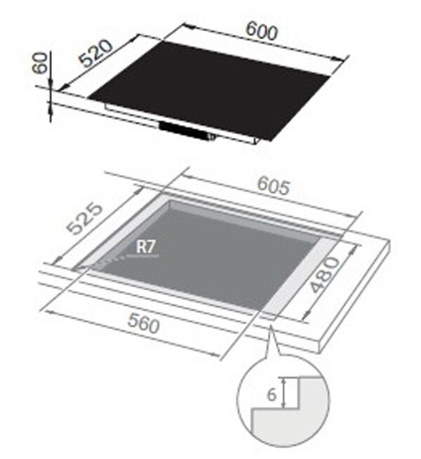 Встраиваемая индукционная варочная панель Delonghi PIN 62