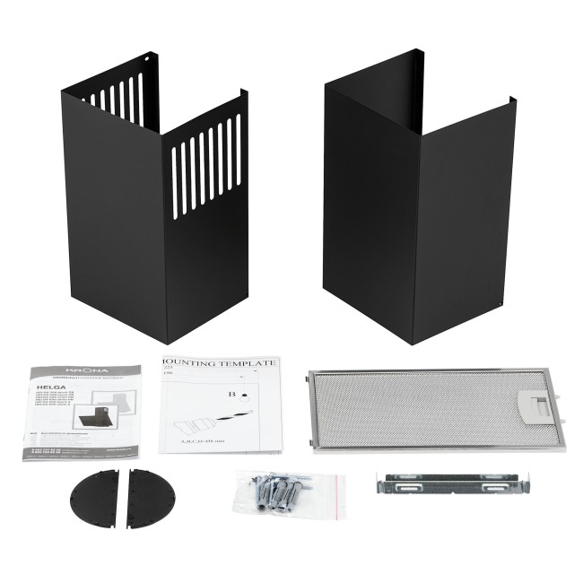 Каминная вытяжка Kronasteel Helga 500 black PB