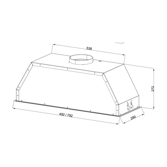 Встраиваемая вытяжка Zigmund & Shtain K 011.7 W