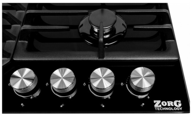 Встраиваемая газовая варочная панель ZorG BLC FDW black Встраиваемая газовая варочная панель ZorG BLC FDW black