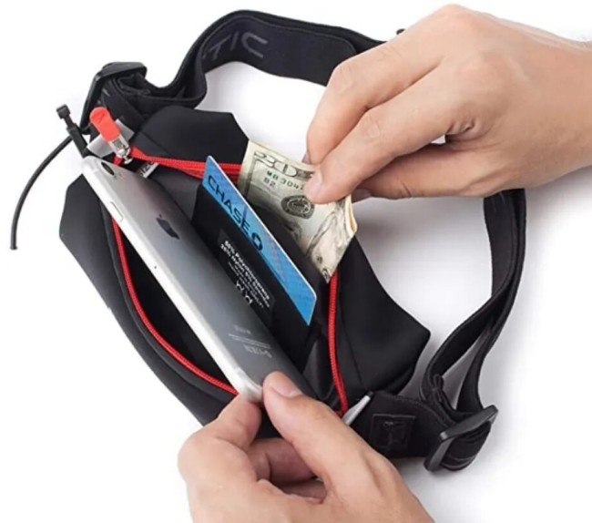 Беговая сумка на пояс Fitletic Neo Racing черный/красный Беговая сумка на пояс Fitletic Neo Racing черный/красный