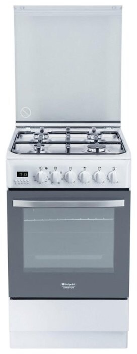 Комбинированная плита Hotpoint-Ariston H5G56F (W)