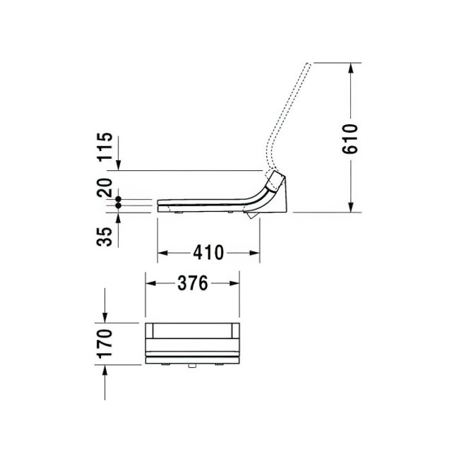 Сиденье для унитаза Duravit Sensowash ( 610200002000300) белый