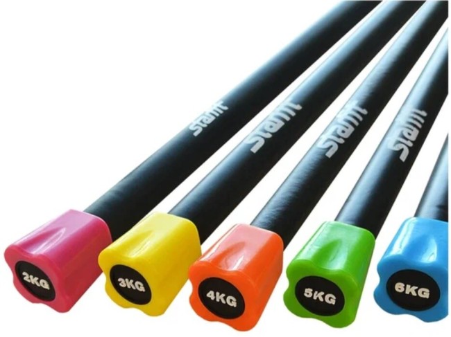 Бодибар Starfit BB-301 4 кг черный/оранжевый Бодибар Starfit BB-301 4 кг черный/оранжевый