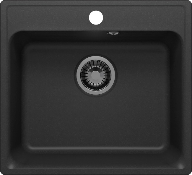 Кухонная мойка Polygran Quartz Bond 530 уголь