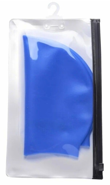 Шапочка для плавания Atemi DC505, силикон (массаж.), ярко-синий