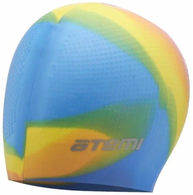 Шапочка для плавания Atemi DCM102, силикон (массаж.), мультиколор