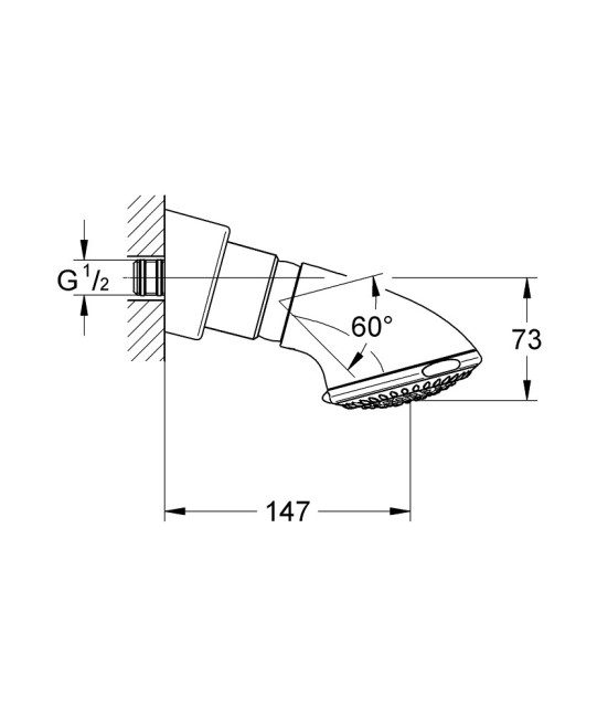 Верхний душ Grohe Relexa Trio (27065000)