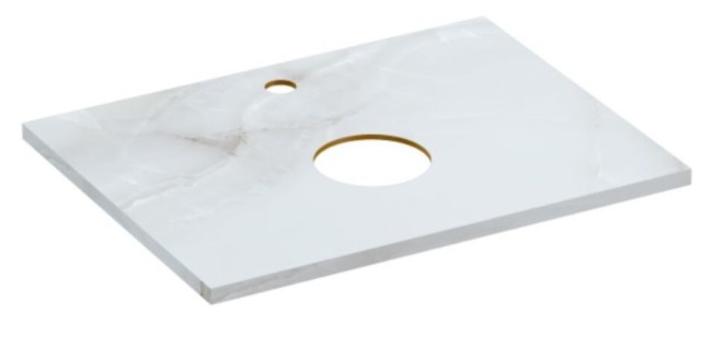 Столешница Cersanit Stone Aura 60x45x2 светлый-серый сатиновый Столешница Cersanit Stone Aura 60x45x2 светлый-серый сатиновый