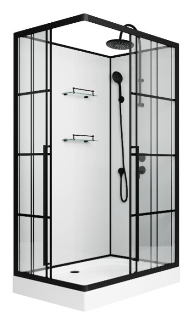 Душевая кабина Niagara ST100/80/15QR/KL/BKT Душевая кабина Niagara ST100/80/15QR/KL/BKT