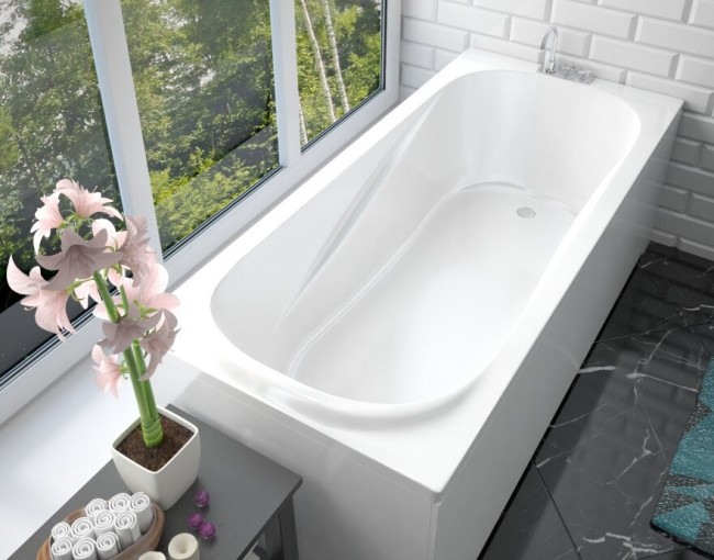 Ванна из литьевого мрамора Эстет Альфа 1800х800 (ФР-00001311) Ванна из литьевого мрамора Эстет Альфа 1800х800 (ФР-00001311)