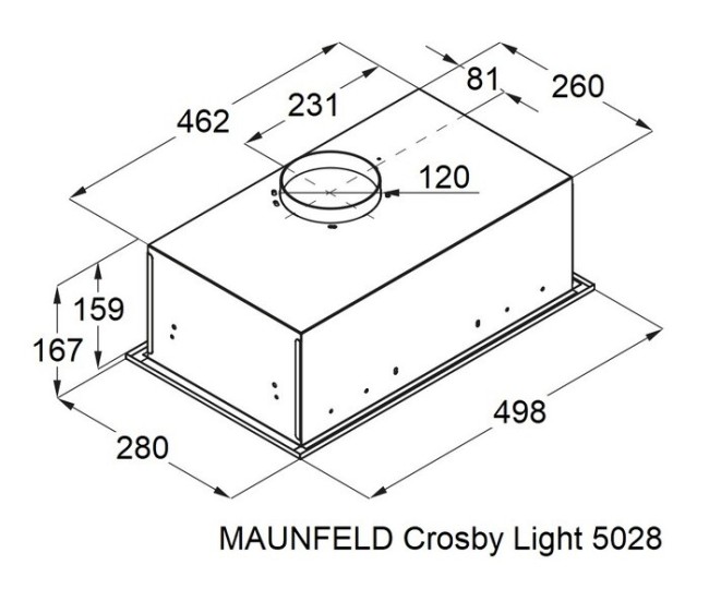 Встраиваемая вытяжка Maunfeld Crosby Light 5028 White Встраиваемая вытяжка Maunfeld Crosby Light 5028 White