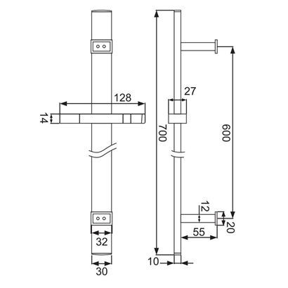 Душевая штанга Jaquar SHA-CHR-1183