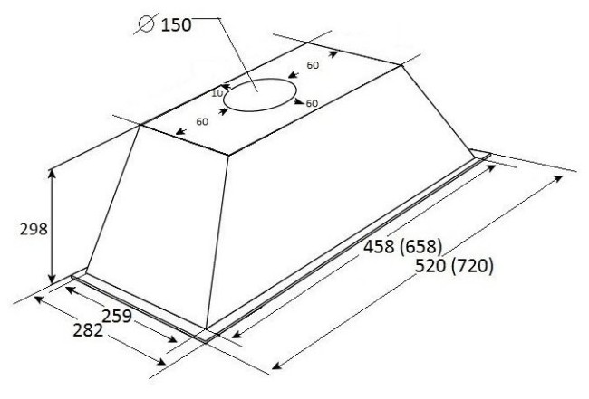 Встраиваемая вытяжка Kuppersberg Inlinea 72 С Встраиваемая вытяжка Kuppersberg Inlinea 72 С