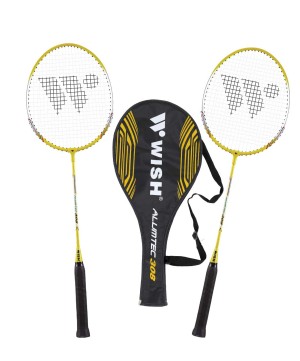 Набор для бадминтона Wish Alumtec 308 желтый/серый/черный