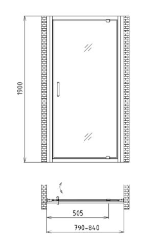 Душевая дверь Gemy Sunny Bay S28150 Душевая дверь Gemy Sunny Bay S28150