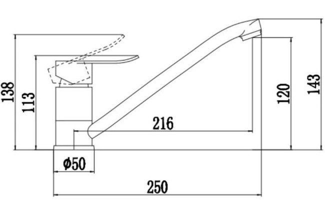 Смеситель для кухни Fmark FS16619 Смеситель для кухни Fmark FS16619