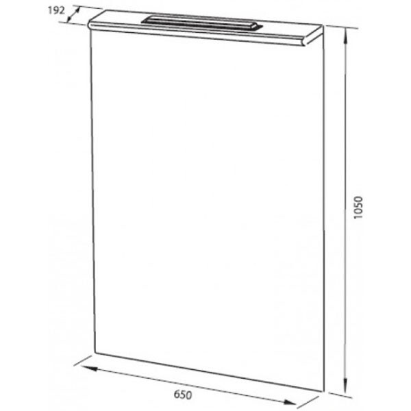 Зеркало AM.PM Bourgeois M65MOX0651WG белый