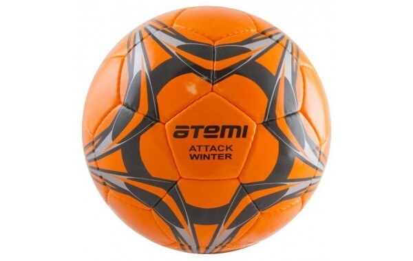Мяч футбольный Atemi Attack Winter 5 оранжевый