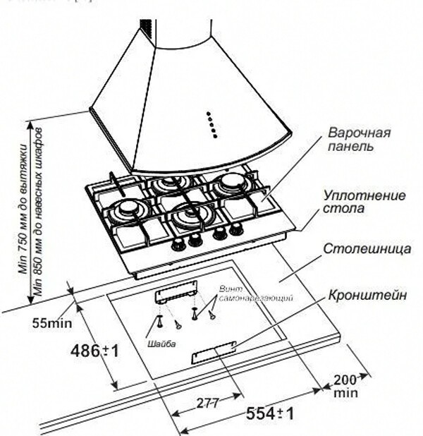 Встраиваемая газовая варочная панель Gefest 2231-02 Р12