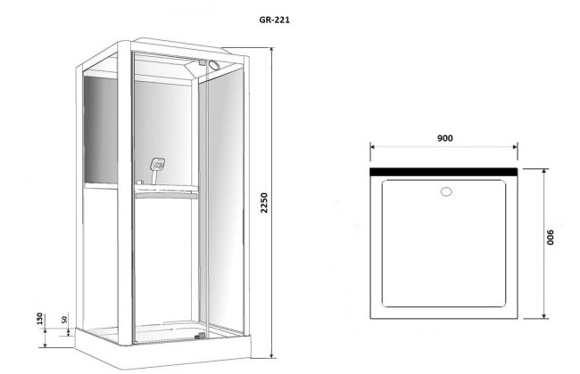 Душевая кабина Grossman GR-221
