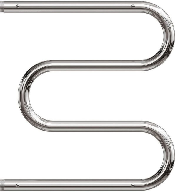 Полотенцесушитель водяной Point PN38556P 500x600 М-образный с полкой, хром