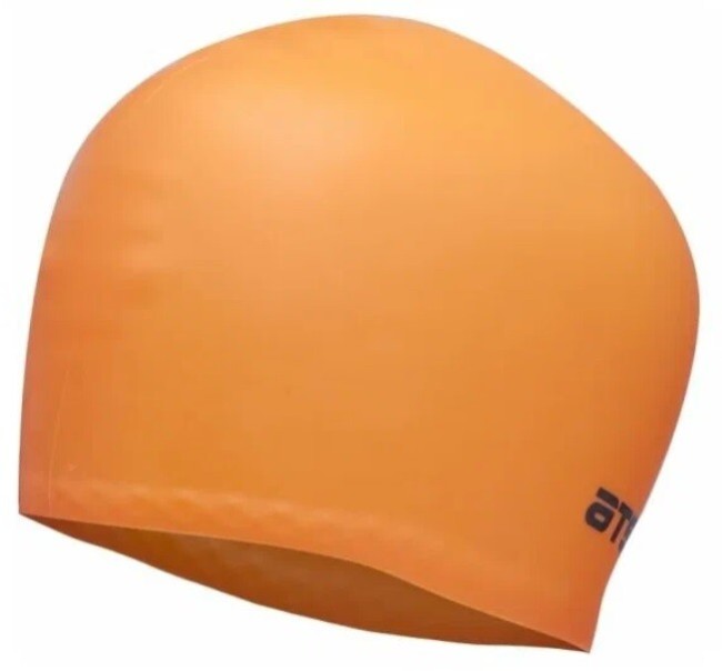 Шапочка для плавания Atemi LC-08 силикон, д/длин.волос, оранжевый