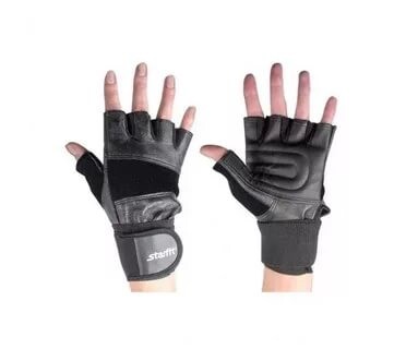 Перчатки атлетические Starfit SU-125 черный XL Перчатки атлетические Starfit SU-125 черный XL