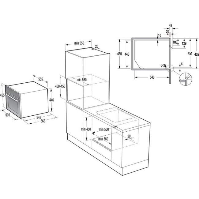 Встраиваемый электрический духовой шкаф Gorenje + GCM 512 X
