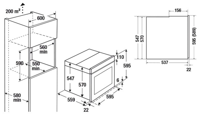 Встраиваемый электрический духовой шкаф Kuppersbusch BP 6350.0 S1 черный