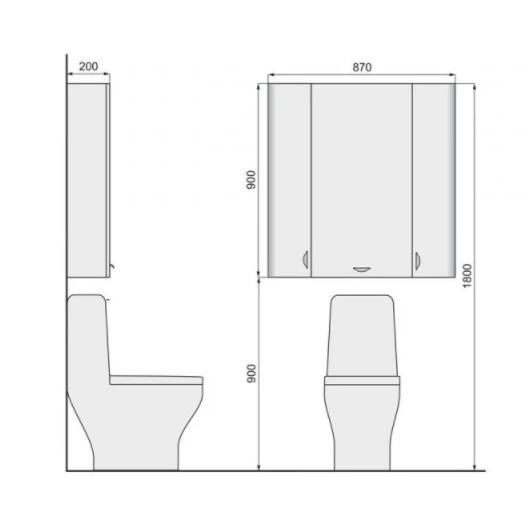 Шкаф Raval Space 90 (Spa.10.90/P/W) белый Шкаф Raval Space 90 (Spa.10.90/P/W) белый