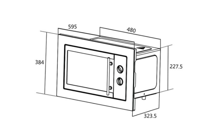 Встраиваемая микроволновая печь ORE MWA20 Встраиваемая микроволновая печь ORE MWA20