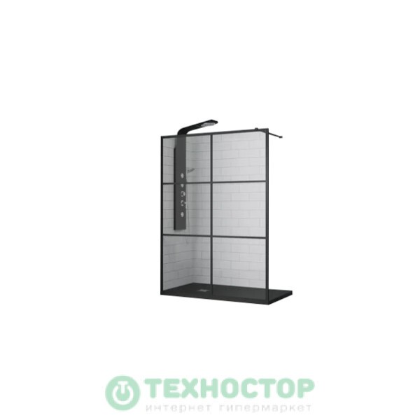 Walk-in RGW WA-11-B 80*200 Чёрный/Прозрачное/8 мм (32101180-84)