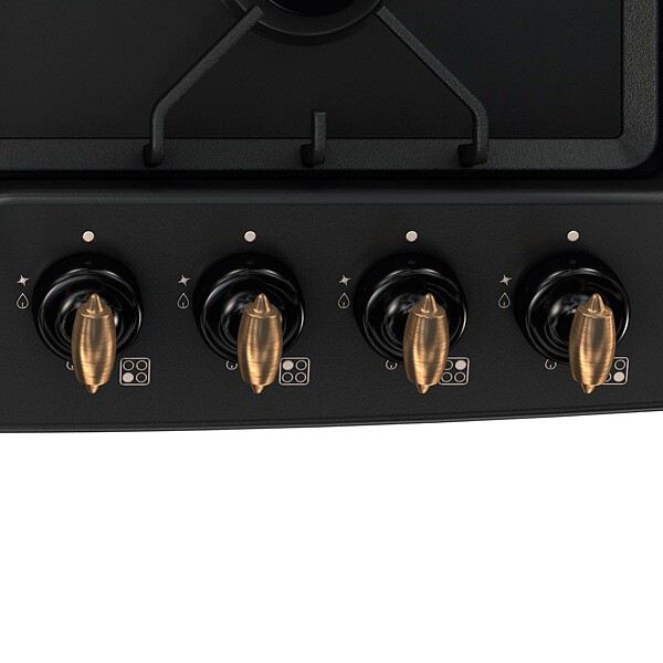 Встраиваемая газовая варочная панель Fornelli PGA 60 Grazia Antracit Встраиваемая газовая варочная панель Fornelli PGA 60 Grazia Antracit