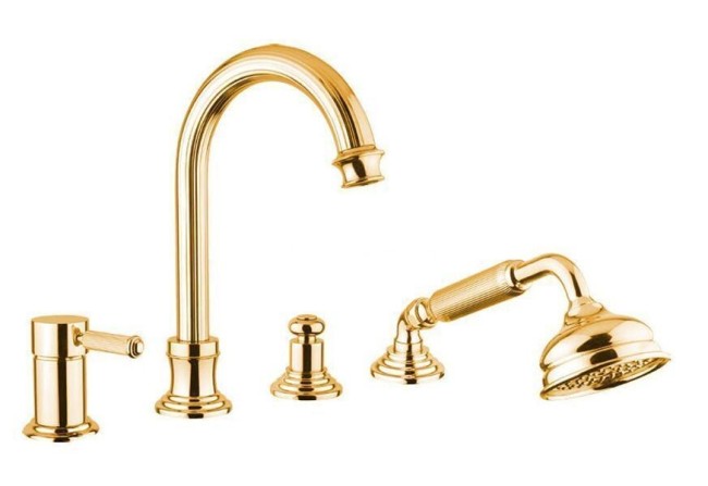 Смеситель на борт ванны Cezares (OLIMP-BVDM-03/24-L) золото Смеситель на борт ванны Cezares (OLIMP-BVDM-03/24-L) золото