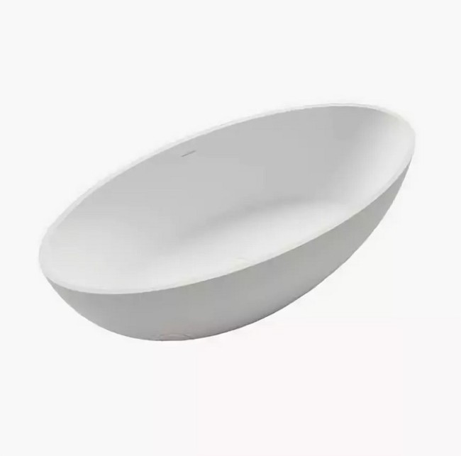 Ванна из литьевого мрамора Treesse CAREZZA (V308BL) белый глянцевый Ванна из литьевого мрамора Treesse CAREZZA (V308BL) белый глянцевый