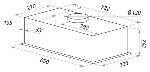 Встраиваемая вытяжка Maunfeld Crosby Push 90 GL нержавейка Встраиваемая вытяжка Maunfeld Crosby Push 90 GL нержавейка