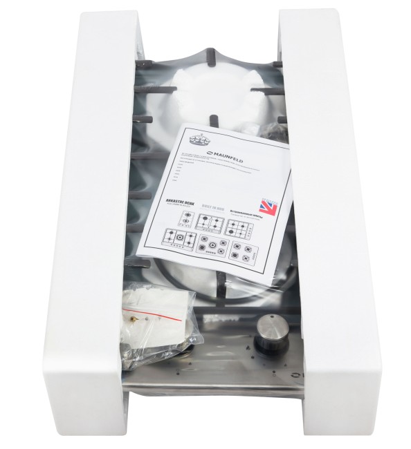 Встраиваемая газовая варочная панель Maunfeld EGHS.32.3ES нержавеющая сталь