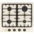 Встраиваемая газовая варочная панель ZorG BP5 FD rustical/cream (EMY)
