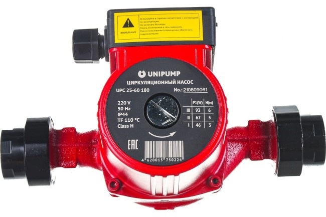 Насос циркуляционный Unipump UPC 25-60 180 Насос циркуляционный Unipump UPC 25-60 180