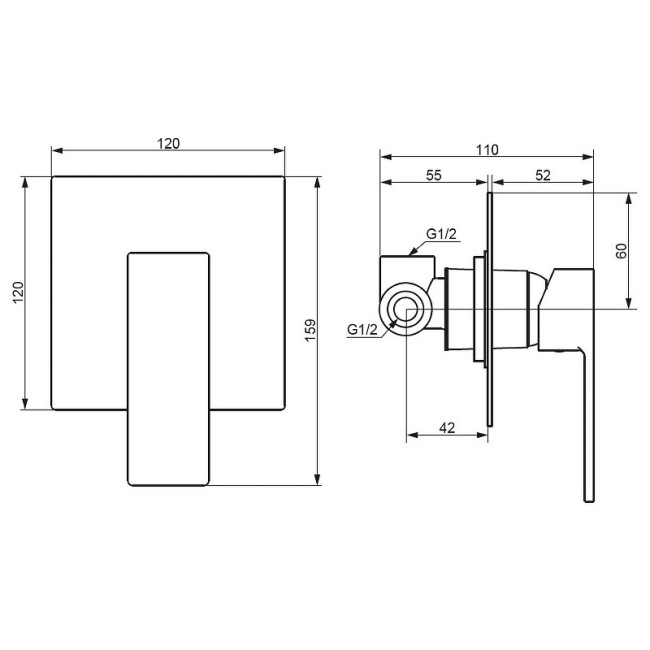 Смеситель для душа Damixa Gala 537500000
