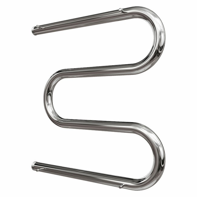 Полотенцесушитель водяной Point PN38557P 500x700 М-образный с полкой, хром