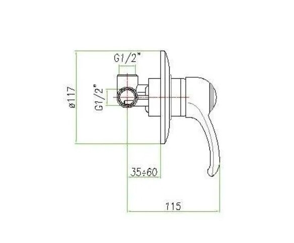 Встраиваемый смеситель для душа Fiore JAFAR-SKY_GOLD 5130 (84GO5130) Встраиваемый смеситель для душа Fiore JAFAR-SKY_GOLD 5130 (84GO5130)