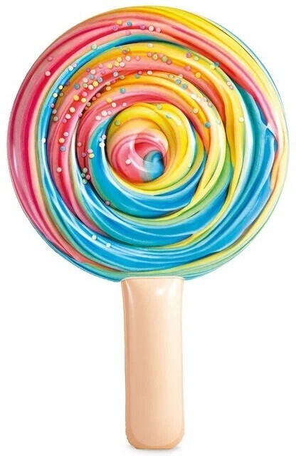 Надувной матрас-плот Intex Радужный леденец 58754