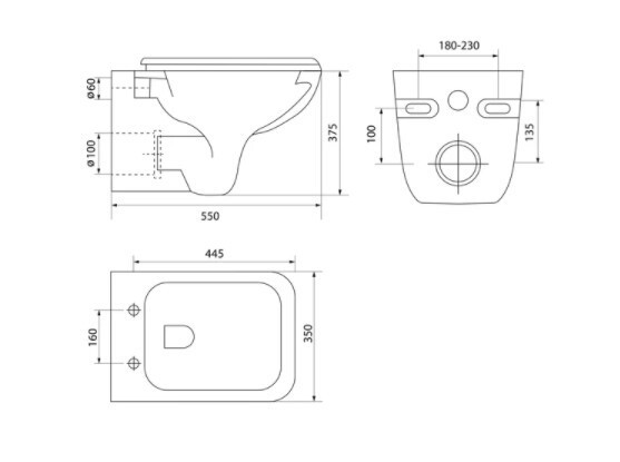 Унитаз подвесной Iddis Vibe VIBRDSEi25