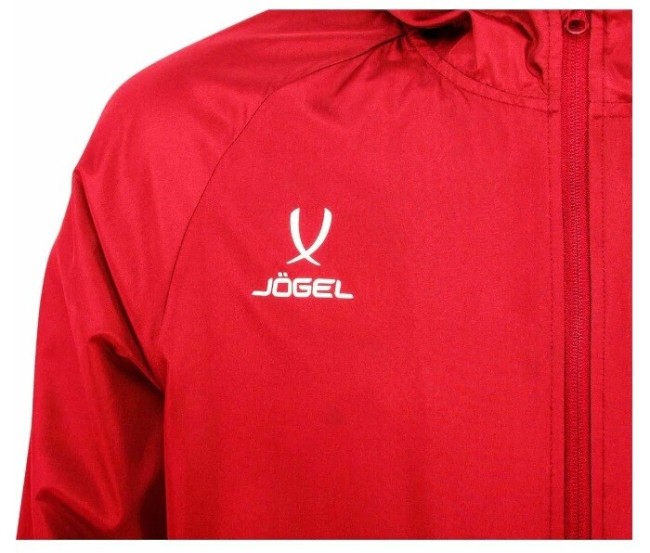 Куртка ветрозащитная Jogel Camp Rain Jacket JC4WB0121.R2-K, красный YM Куртка ветрозащитная Jogel Camp Rain Jacket JC4WB0121.R2-K, красный YM