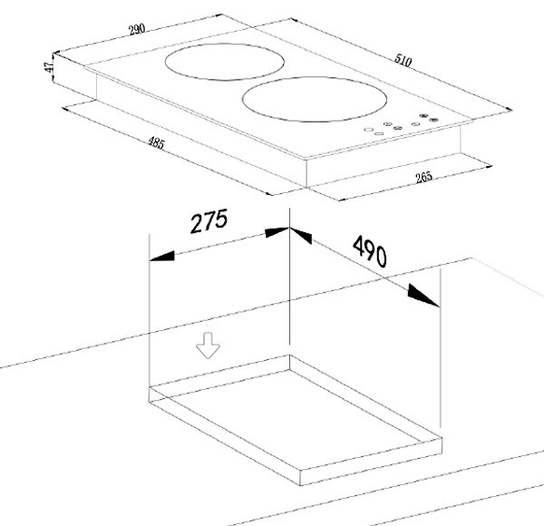 Встраиваемая электрическая варочная панель Weissgauff HV 32 BA Встраиваемая электрическая варочная панель Weissgauff HV 32 BA