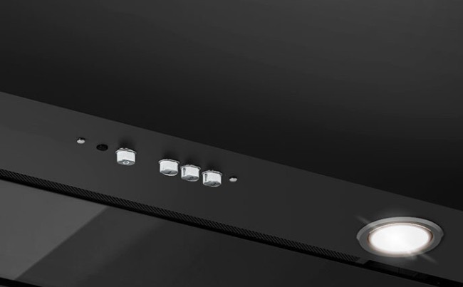 Встраиваемая вытяжка Elikor Cube 60П-1000 черный/черный